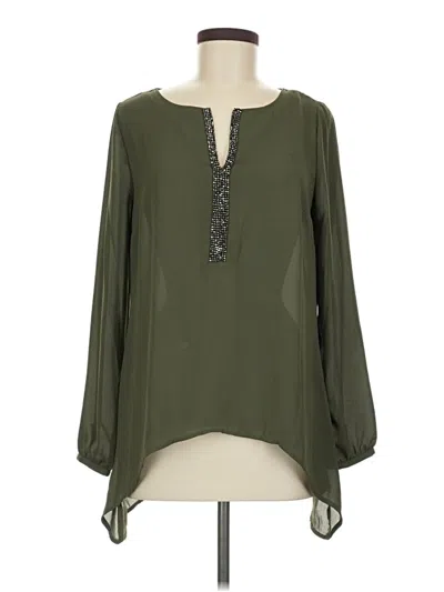 Pre-owned Juicy Couture 3/4 Sleeve Blouse In Green