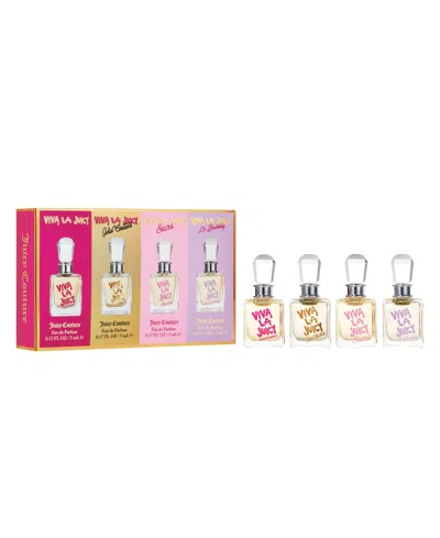 Juicy Couture 4-pc. Viva La Travel Size Eau De Parfum Gift Set In Transparent
