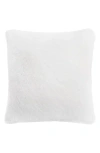 Juicy Couture Alexus Ultraplush Faux Fur Pillow In White