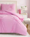 Juicy Couture Amora Gathered Heart 3-pc. Comforter Set, Full/queen In Pink