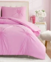 Juicy Couture Amora Gathered Heart Comforter Set In Pink
