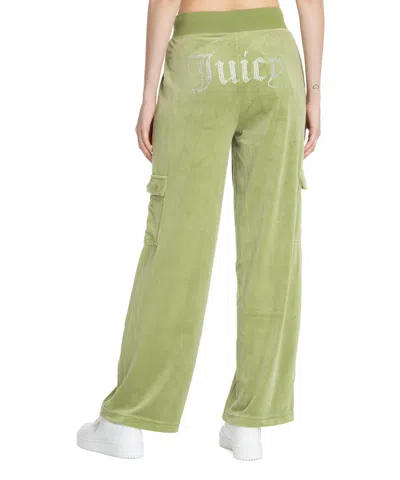 Juicy Couture Audree Cargo Trousers In Green