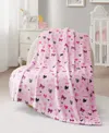 Juicy Couture Baby Plush Throw Blankets, 40" X 50" In Pink
