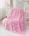 Juicy Couture Baby Plush Throw Blankets, 40" X 50" In Pink