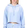 JUICY COUTURE BEACH MICRO TERRY HOODED PULLOVER
