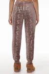 Juicy Couture Big Bling Embossed Velour Jogger In Gray