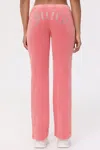 Juicy Couture Big Bling Towel Terry Track Pants In Pink