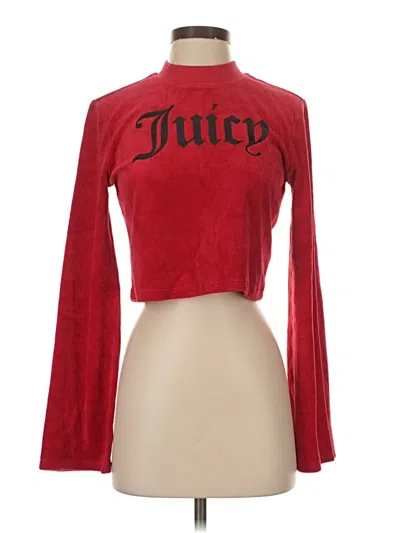 Pre-owned Juicy Couture Black Label Long Sleeve Turtleneck In Red