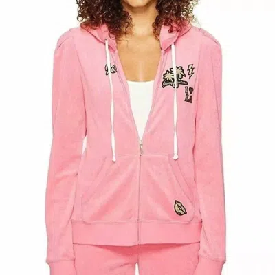 Juicy Couture Black Label Venice Beach Puff Sleeves Jacket In Pink