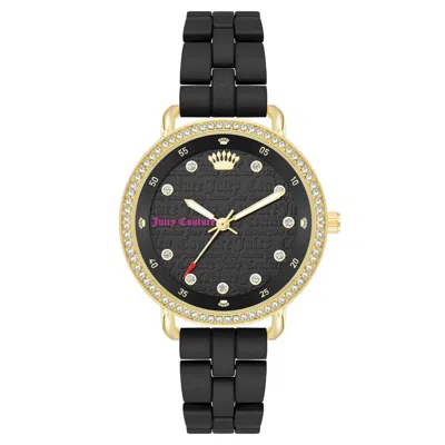 Juicy Couture Black Metal Dress Women's Watch In Brown