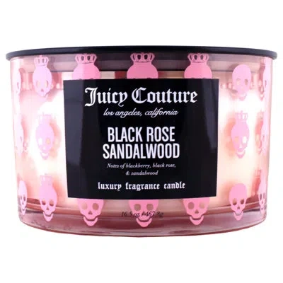 Juicy Couture Black Rose Sandalwood Candle 16.5 Oz. In Pink