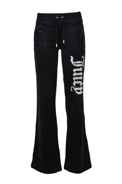 Juicy Couture Black Velvet Sweatpants