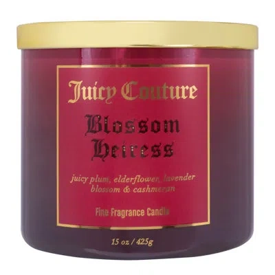 Juicy Couture Blossom Heiress Scented Candle In Brown;red