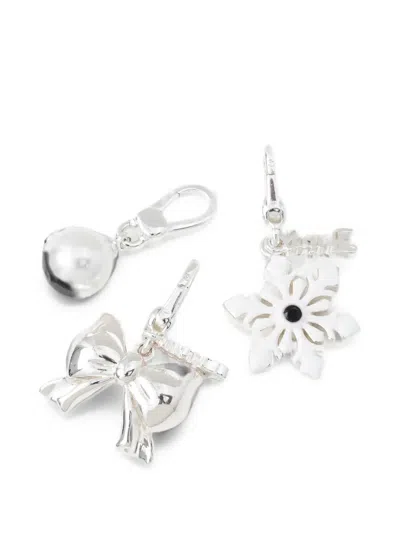 Juicy Couture Bow Snowflake Charms (set Of Three) In Pattern