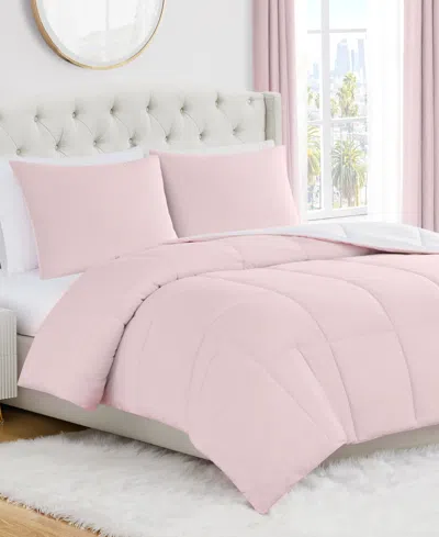 JUICY COUTURE BOX STITCH REVERSIBLE 3-PC. COMFORTER SET, KING