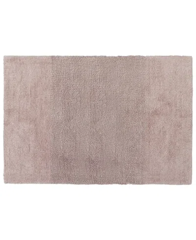 Juicy Couture Brooklyn Vintage Reversible Bath Rug, 20" X 34" In Dusty Blush