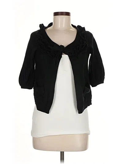 Pre-owned Juicy Couture Cardigan Sweater In Black