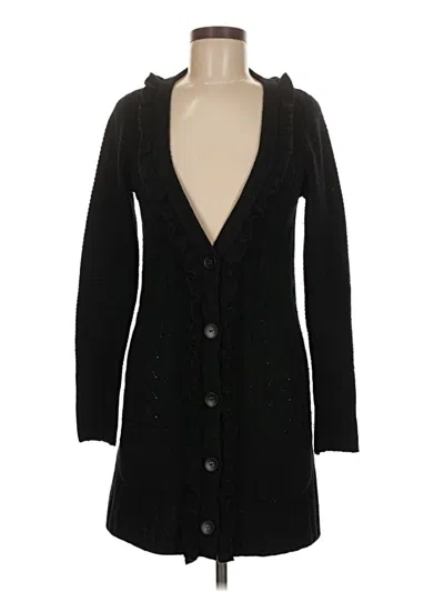 Pre-owned Juicy Couture Cardigan Sweater In Black