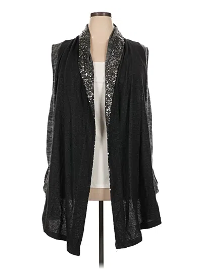 Pre-owned Juicy Couture Cardigan Sweater In Black