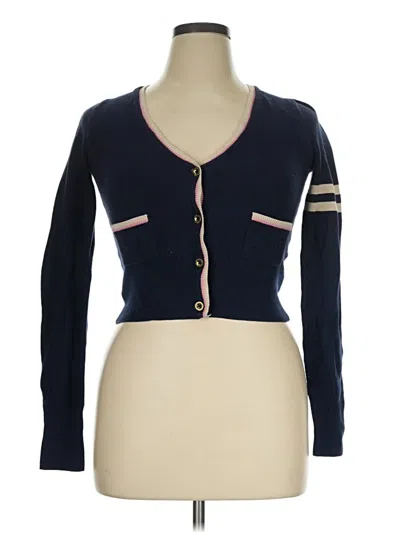 Pre-owned Juicy Couture Cardigan Sweater In Blue