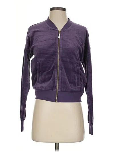 Pre-owned Juicy Couture Cardigan Sweater In Purple