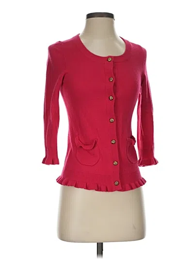 Pre-owned Juicy Couture Cardigan Sweater In Red