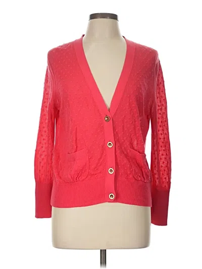 Pre-owned Juicy Couture Cardigan Sweater In Red
