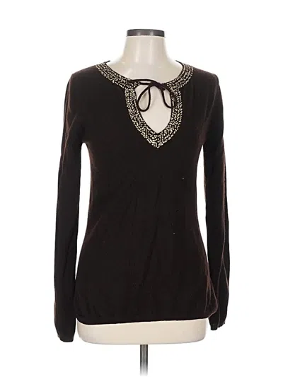 Pre-owned Juicy Couture Cashmere Pullover Sweater In Black