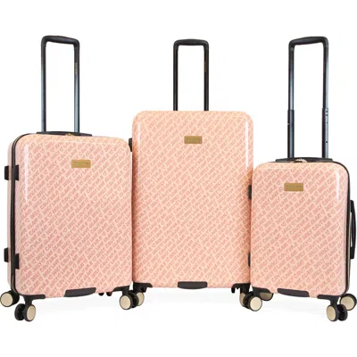 Juicy Couture Cassandra 3-piece Hardside Luggage Set In Pink