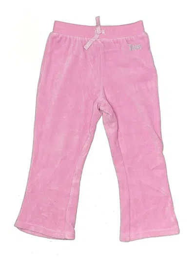 Pre-owned Juicy Couture Kids' Casual Pants In Pink