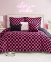 Juicy Couture Checkerboard Reversible 6-pc. Comforter Set, Full/queen
