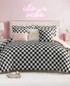 Juicy Couture Checkerboard Reversible 6-pc. Comforter Set, Full/queen In Multi