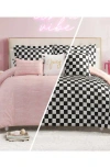 Juicy Couture Checkerboard Reversible Comforter & Sham Set