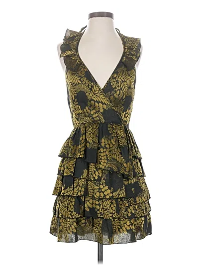 Pre-owned Juicy Couture Cocktail Dress In Gold