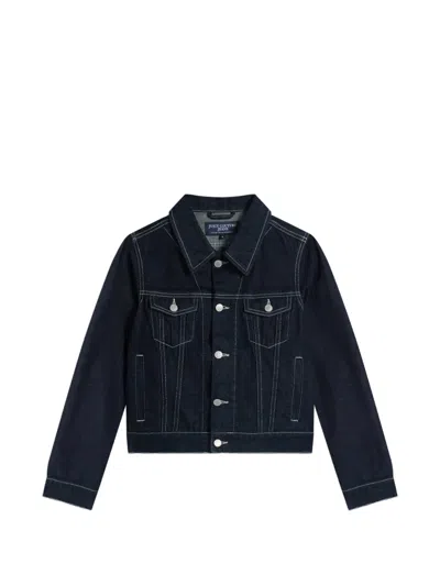 Juicy Couture Contrast-stitch Denim Jacket In Blau