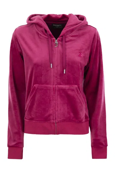 Juicy Couture Cotton Velvet Hoodie