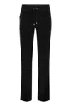 Juicy Couture Del Ray Straight-leg Mid-rise Velour Jogging Bottoms