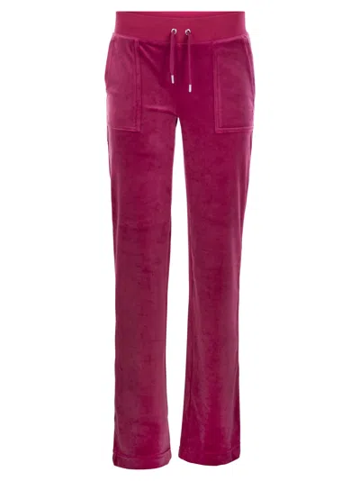 JUICY COUTURE JUICY COUTURE COTTON VELVET TROUSERS