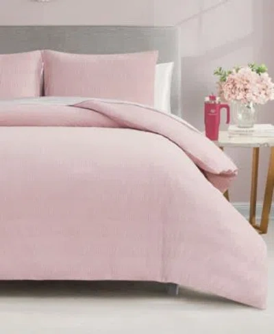 Juicy Couture Crinkle Velvet Comforter Sets In Lotus Pink