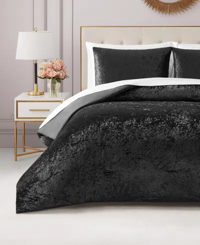 Juicy Couture Crushed Velvet 2-pc. Comforter Set, Twin In Black