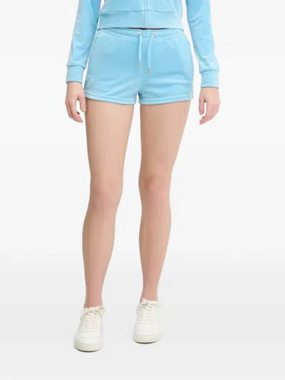 Juicy Couture Crystal-embellished Mini Shorts In Multi
