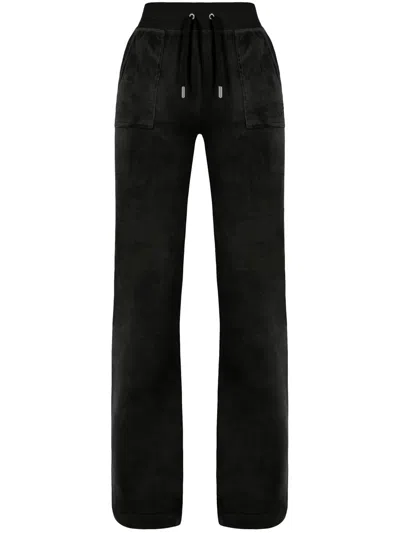 Juicy Couture Del Ray Pocketed Trackpan Clothing In Black