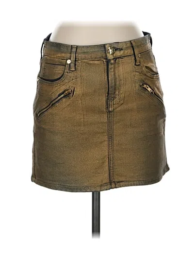 Pre-owned Juicy Couture Denim Skirt In Brown
