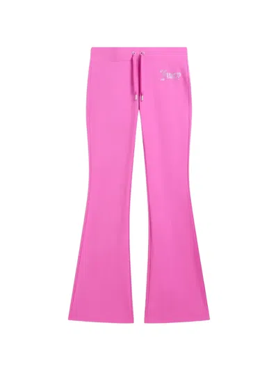 Juicy Couture Diamanté-embellished Jersey Track Pants In Pink