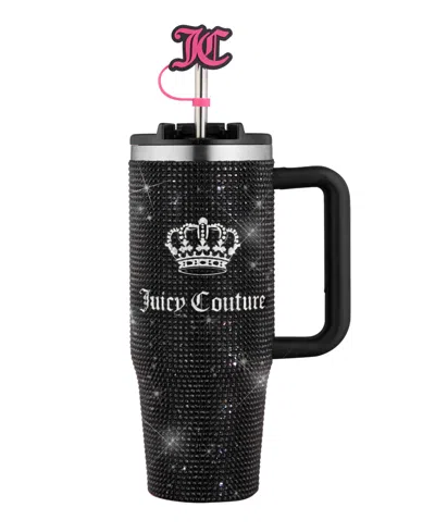Juicy Couture Diamond Bling 30 Oz. Tumbler In Black