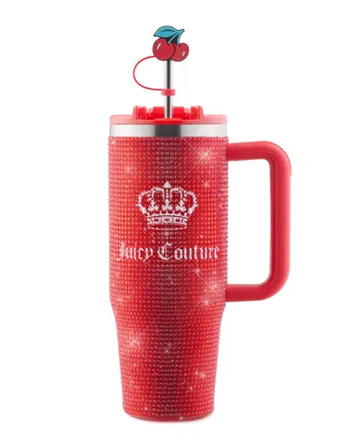 Juicy Couture Diamond Bling 30 Oz. Tumbler In Red