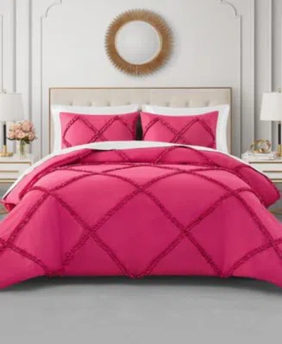 Juicy Couture Diamond Ruffle Comforter Sets In Light Pink