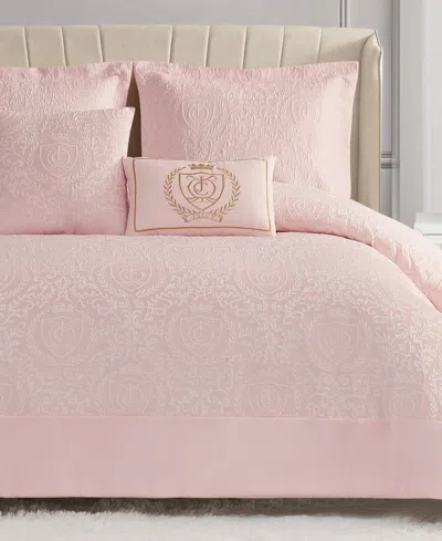 Juicy Couture Dovona 4-pc. Comforter Set, Twin/twin Xl In Pink