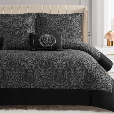 Juicy Couture Dovona Comforter Sets In Black