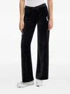 Juicy Couture Drawstring-fastening Embellished Track Pants In Black